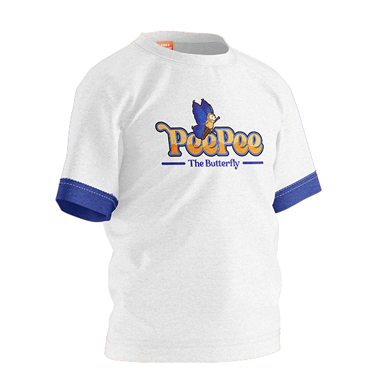 PeePee The Butterfly White